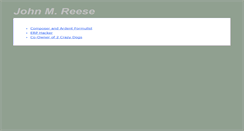 Desktop Screenshot of johnmreese.net