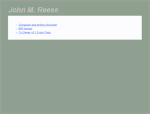Tablet Screenshot of johnmreese.net